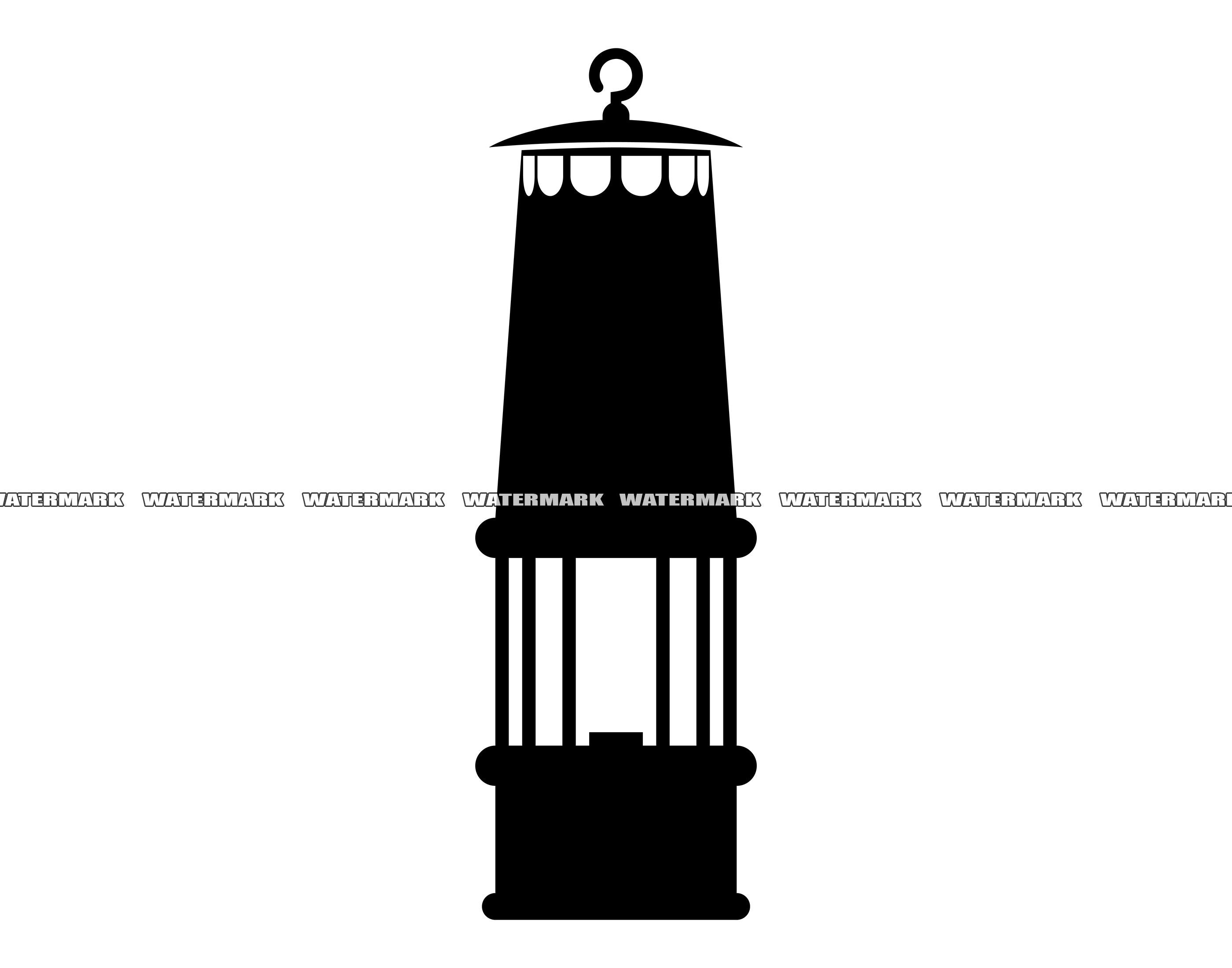 Oil Lamp Clipart Black And White