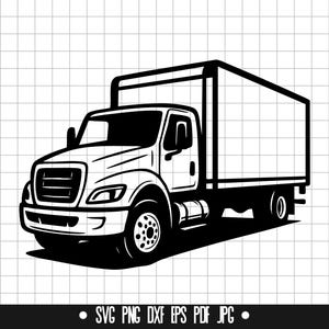 Bakwagen SVG, bestelwagen DXF, goederenwagen PNG, bakwagen gesneden bestand, clipart, digitaal bestand, SVG-bestand, silhouet, instant download