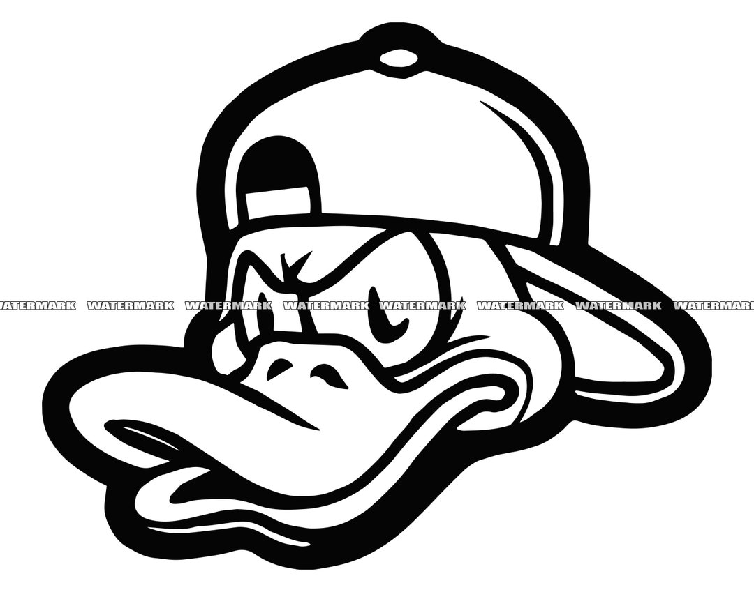 Duck With Baseball Cap SVG 2 Animal Farm Bird Nature Pet - Etsy