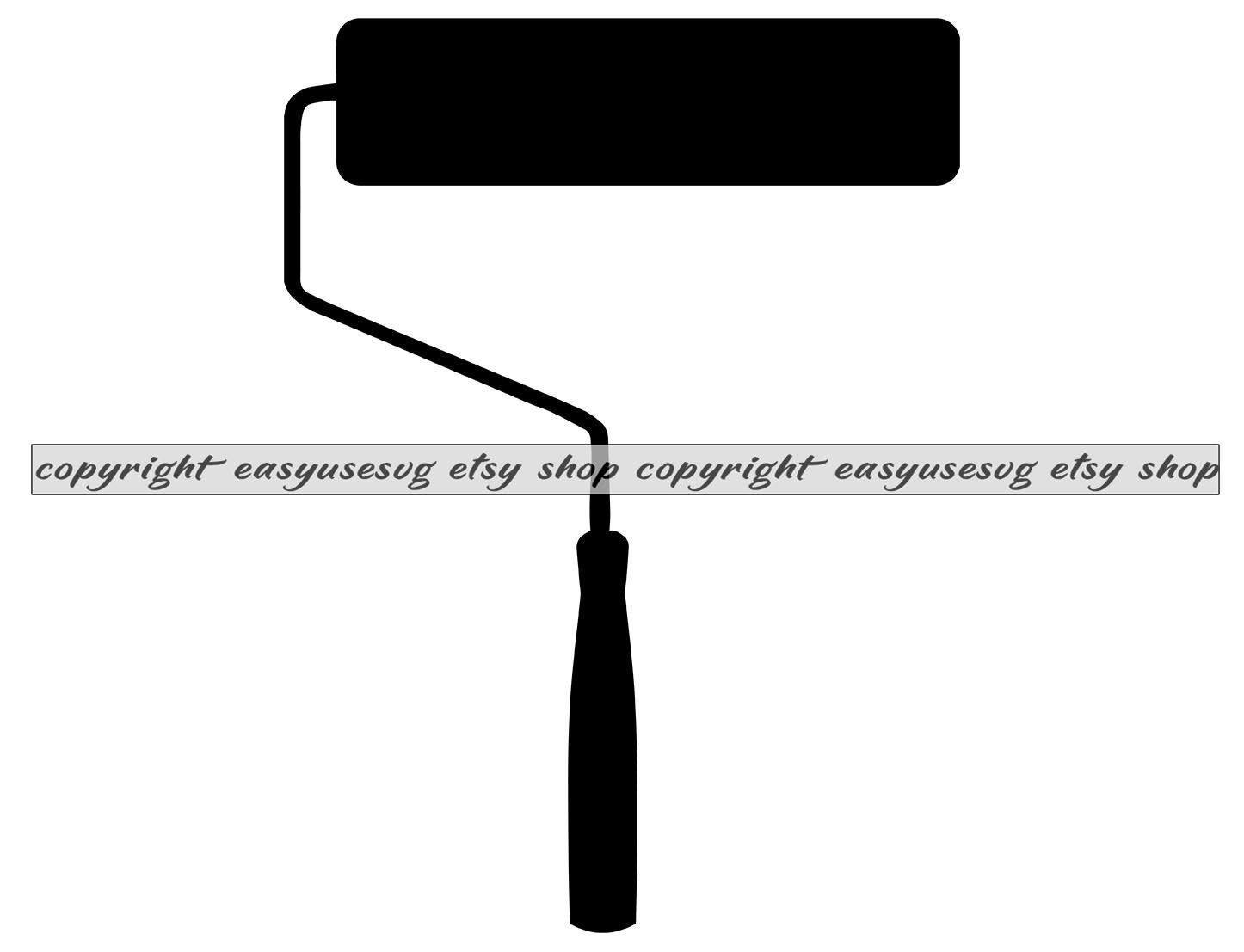 Paint Roller SVG, Paint Roller DXF, Paint Roller PNG, Paint Roller