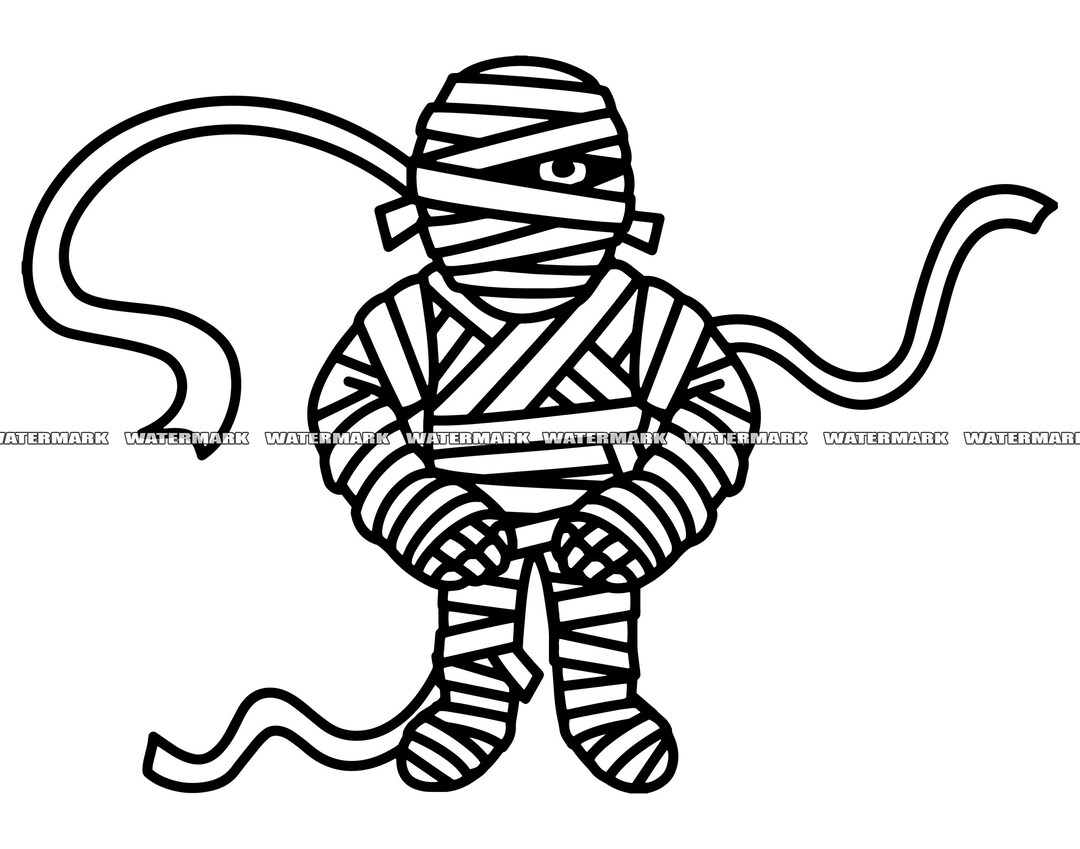 Mummy SVG, 1, Mummy Cut File, Mummy DXF, Mummy PNG, Mummy Clipart