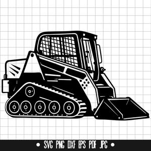 Track Skid Steer Svg, Track Skid Steer Clipart, Skid Steer Loader Svg, Svg File for Cricut, Skid Steer Dxf, Instant Download