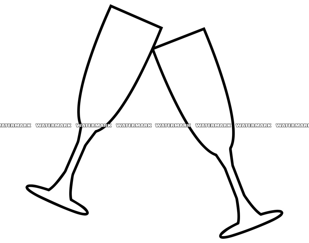 Champagne SVG, Champagne Cut File, Champagne DXF, Champagne PNG ...