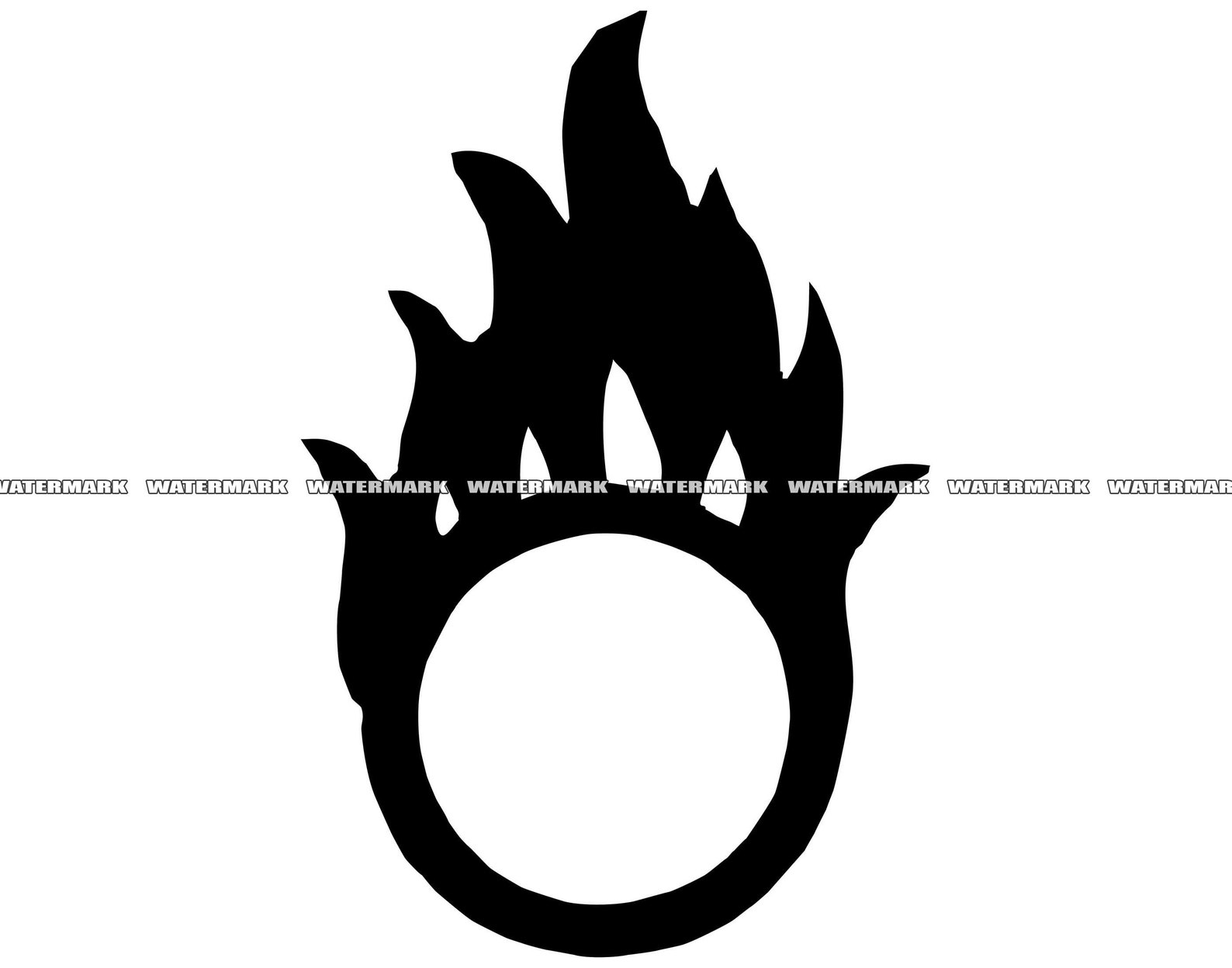 Fire Ring SVG Fire Ring Cut File Fire Ring DXF Fire Ring Etsy