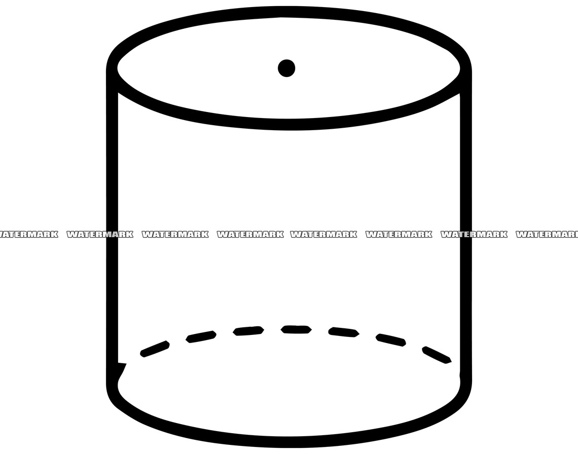 Cylinder SVG Cylinder Cut File Cylinder DXF Cylinder PNG - Etsy