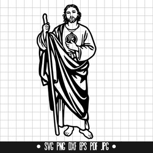 San Judas SVG, St Judas SVG, San Judas Tadeo SVG, Jude svg, Judas Tadeo svg, Clipart, dxf, cut file, dxf, eps, png