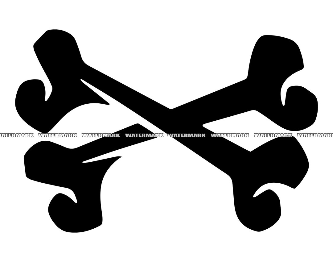 Crossed Bones SVG Crossed Bones Cut File Crossed Bones DXF - Etsy Hong Kong