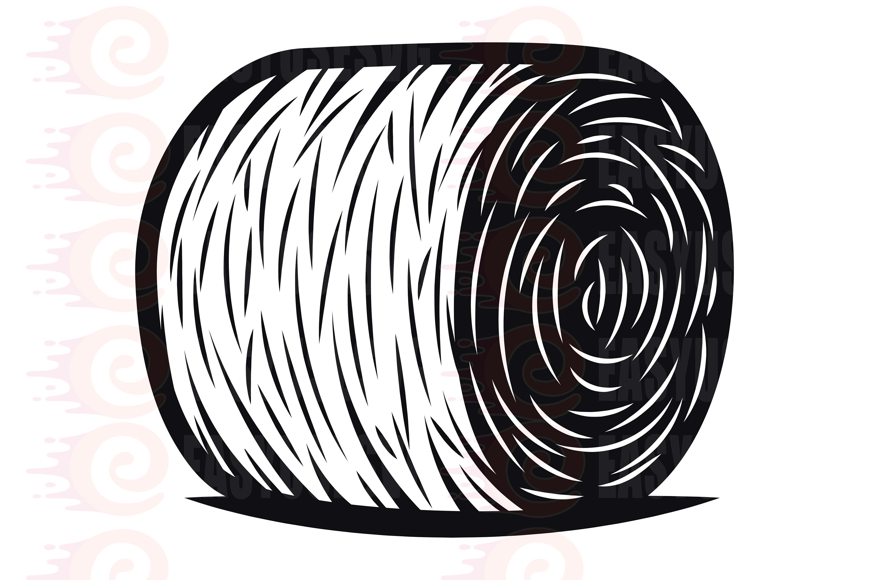 Round Hay Bale Clip Art