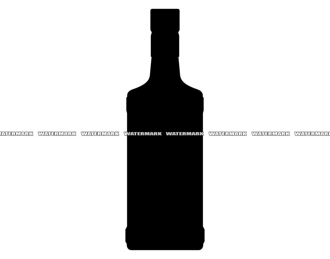 Tequila Bottle SVG Cut File DXF PNG Clipart Silhouette - Etsy