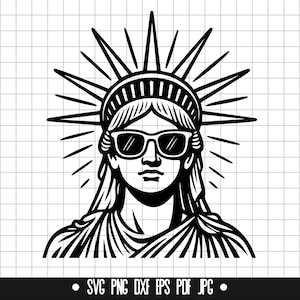 Estátua da Liberdade SVG, Liberdade DXF, Liberdade PNG, Arquivo de Corte da Liberdade, Clipart, Arquivo Digital, Arquivo SVG, Silhueta, Download Instantâneo