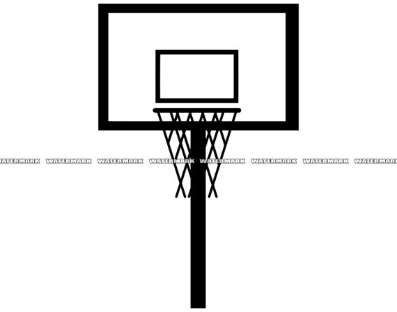 basketball net with stand clipart