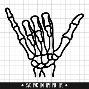 Skeleton Hand Svg, Rock Hand Svg, Hand Bones Svg, Skeleton Gesture Svg, Bones Svg, Cut File, Digital Download