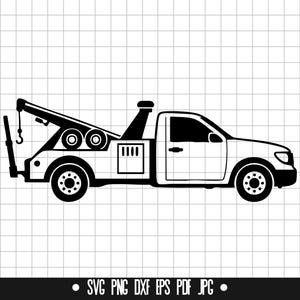 Tow Truck Svg, Tow Svg, Tow Truck Cut File, Tow Truck Png, Tow Truck Clipart, Vehicle Svg, Svg for Cricut, Instant Download