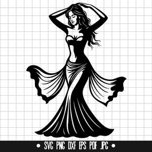Danseuse du ventre Svg danse Svg oriental Svg robe fluide Svg femme Svg interprète Svg festival Svg tribal Svg exotique Svg