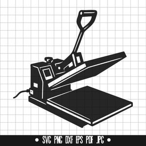 Heat Press SVG, Heat Press DXF, Heat Press PNG, Heat Press Cut File, Clipart, Digital File, Svg File, Silhouette, Instant Download