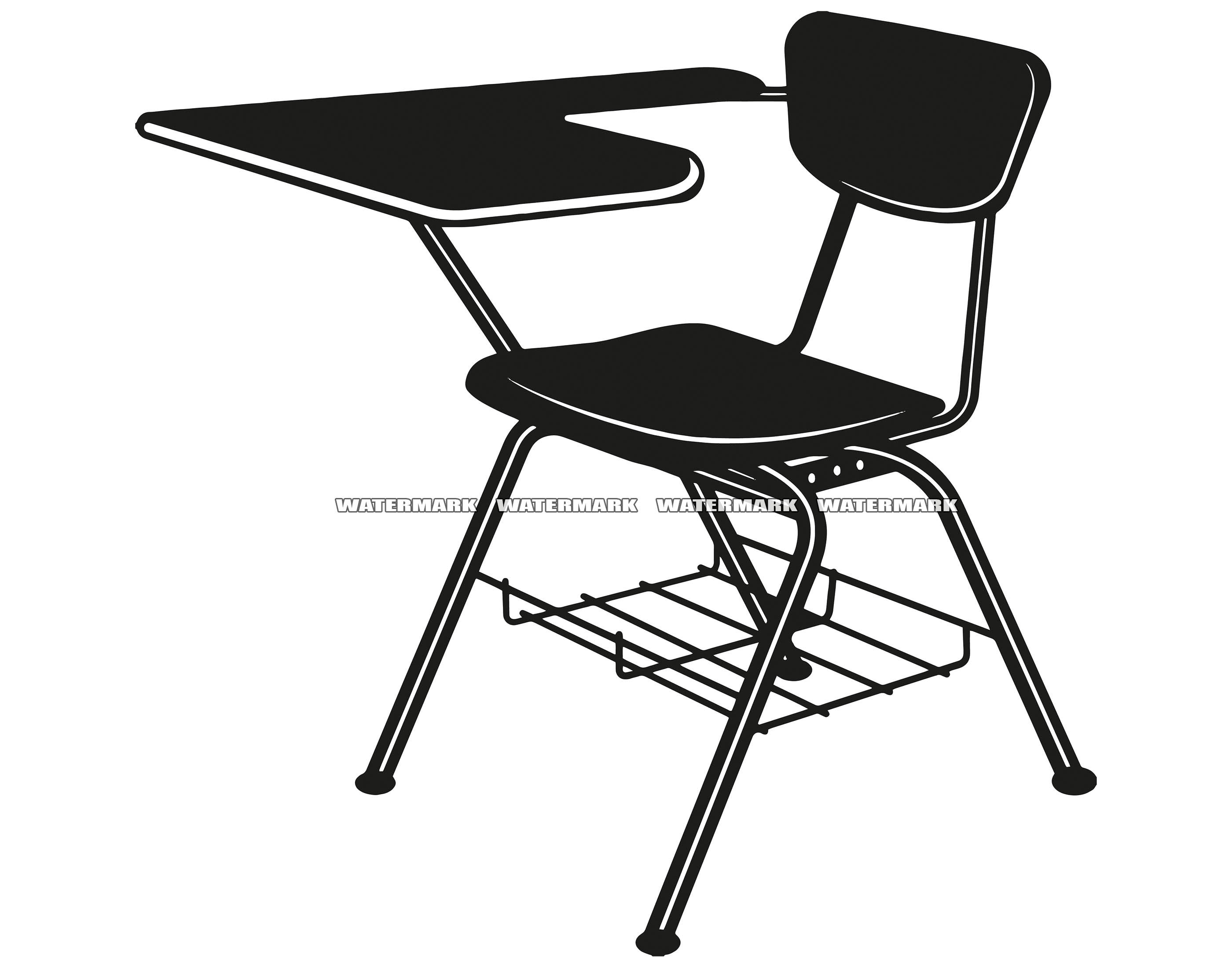 School Desk Clipart Black And White school-desk-clipart-black-and-white