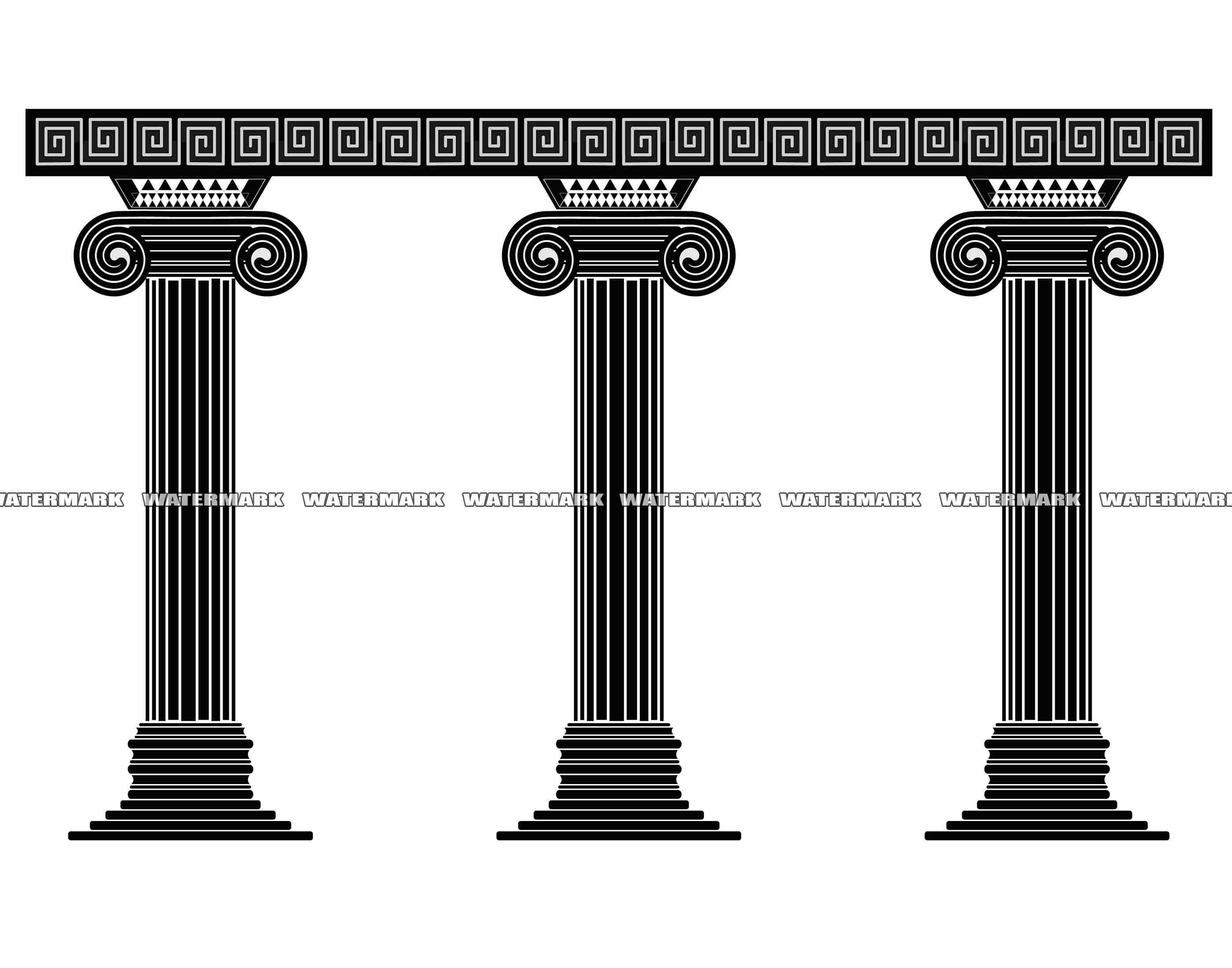 Clipart Of Columns And Pillars