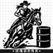Barrel Racer SVG, Barrel Racer DXF, Barrel Racer PNG, Barrel Racer Cut ...