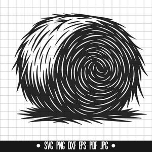 Hay Bale SVG, Farm DXF, Hay PNG, Rustic Cut File, Clipart, Digital File, Svg File, Silhouette, Instant Download