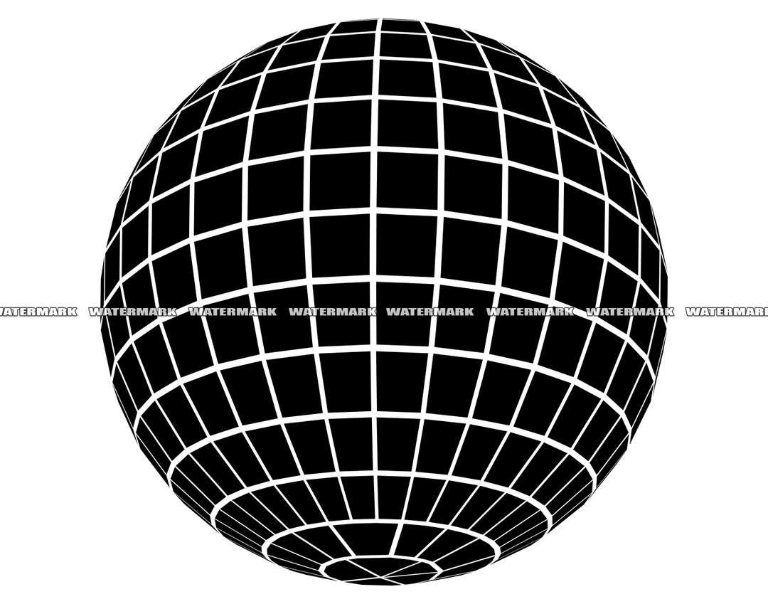 Disco Ball SVG, 2, Disco Ball Cut File, Disco Ball DXF, Disco Ball PNG, Disco Ball Clipart
