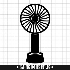 Mini fan SVG, Mini fan DXF, Mini fan PNG, fichier coupé en éventail, Clipart, fichier numérique, fichier Svg, Silhouette, téléchargement immédiat