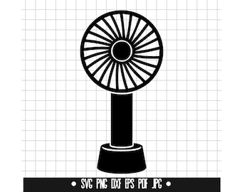 Mini Fan SVG, Mini Fan DXF, Mini Fan PNG, Fan Cut File, Clipart, Digital File, Svg File, Silhouette, Instant Download
