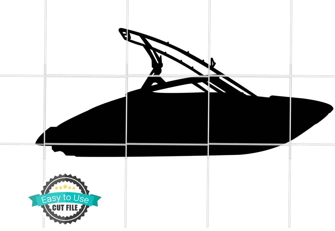 Wake Boat Svg, Ski Boat Svg, Jet Boat SVG, Boat SVG, Jet Boat Clipart, Jet Boat Files for Cricut