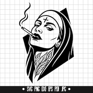 woman smoking cigarette tattoo uploaded by Xavier Tattoodo Smoking Tattoo - Etsy