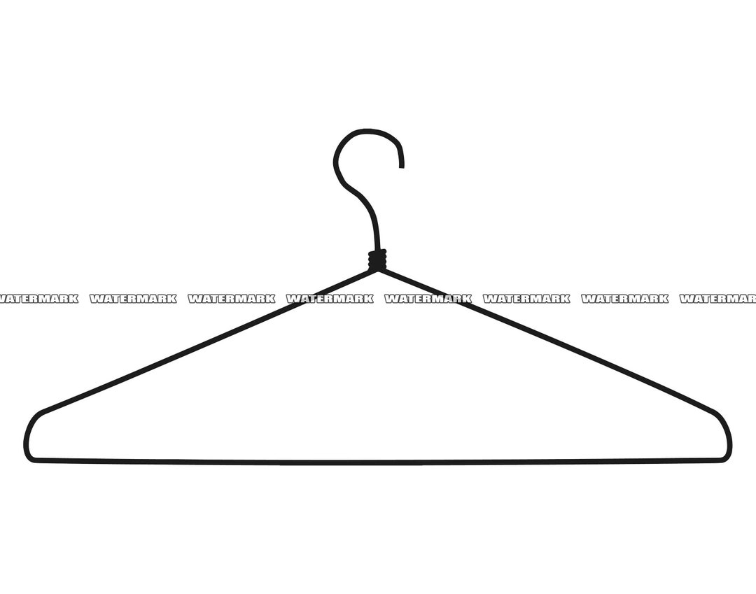 Wire Hanger SVG Wire Hanger Cut File Wire Hanger DXF Wire Etsy