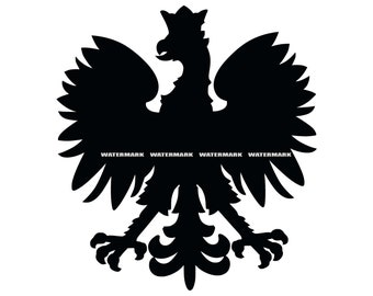 Polish Eagle SVG, Polish Eagle DXF, Polish Eagle PNG, Polish Eagle Clipart, Polish Eagle Silhouette, Polish Eagle Cut File, Polish Eagle