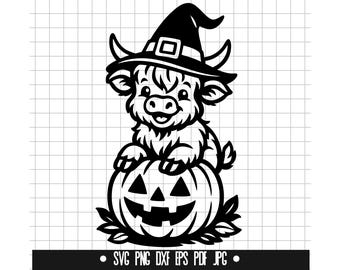 Höglandsko-svg, Halloween-svg, pumpasvg, häxhattsvg, höglands-halloween-svg, höstsvg, buffelplädsvg, höstsvg