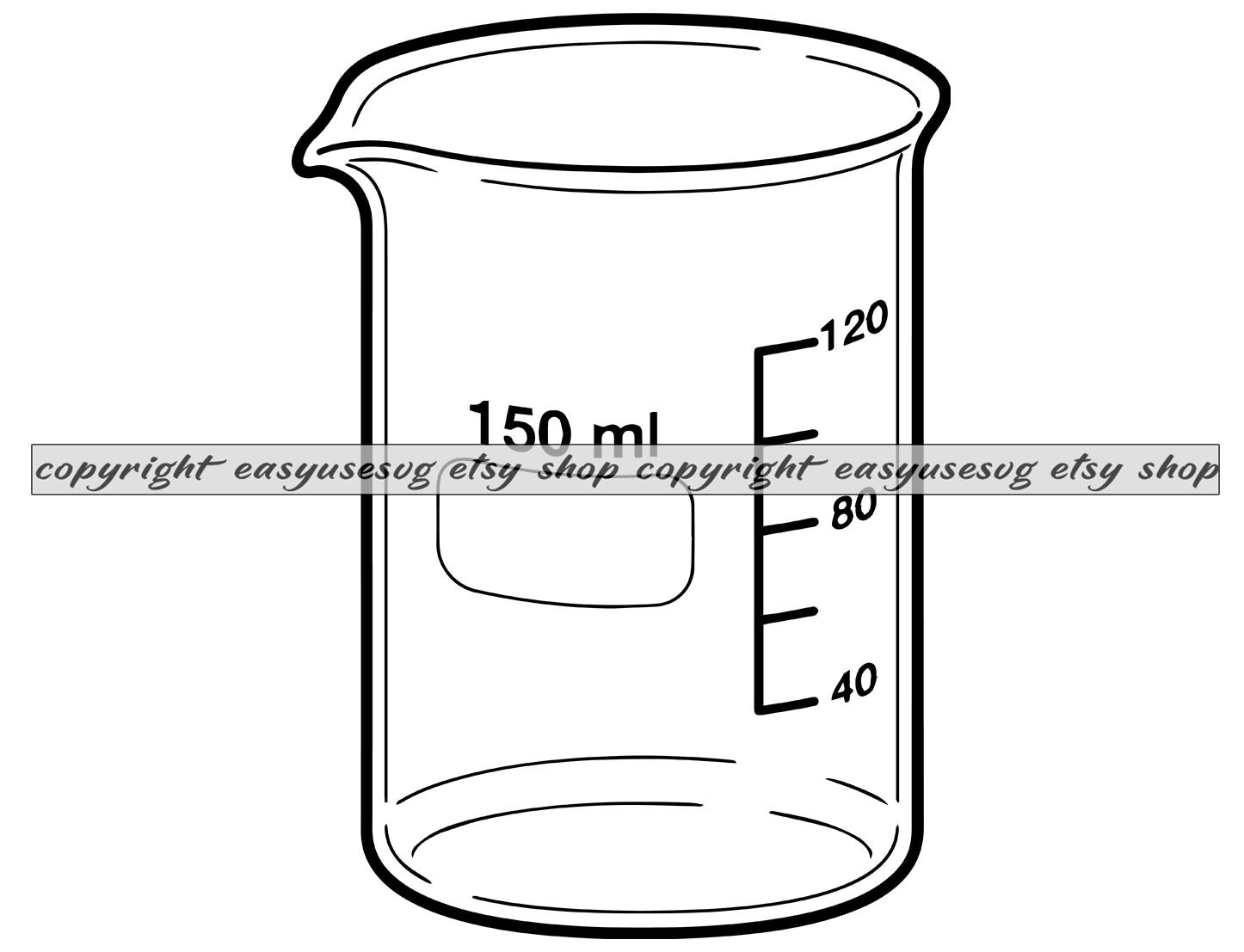 Beaker SVG 1 Beaker DXF Beaker PNG Beaker Clipart Beaker Etsy