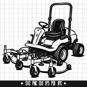 Grasmaaier SVG, grasmaaier DXF, grasmaaier PNG, grasmaaier gesneden bestand, clipart, digitaal bestand, SVG-bestand, silhouet, instant download