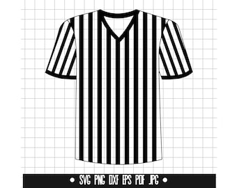 Referee Shirt SVG, Referee Shirt Cut File, Referee Shirt DXF, Referee Shirt PNG, Referee Shirt Clipart, Referee Shirt Silhouette