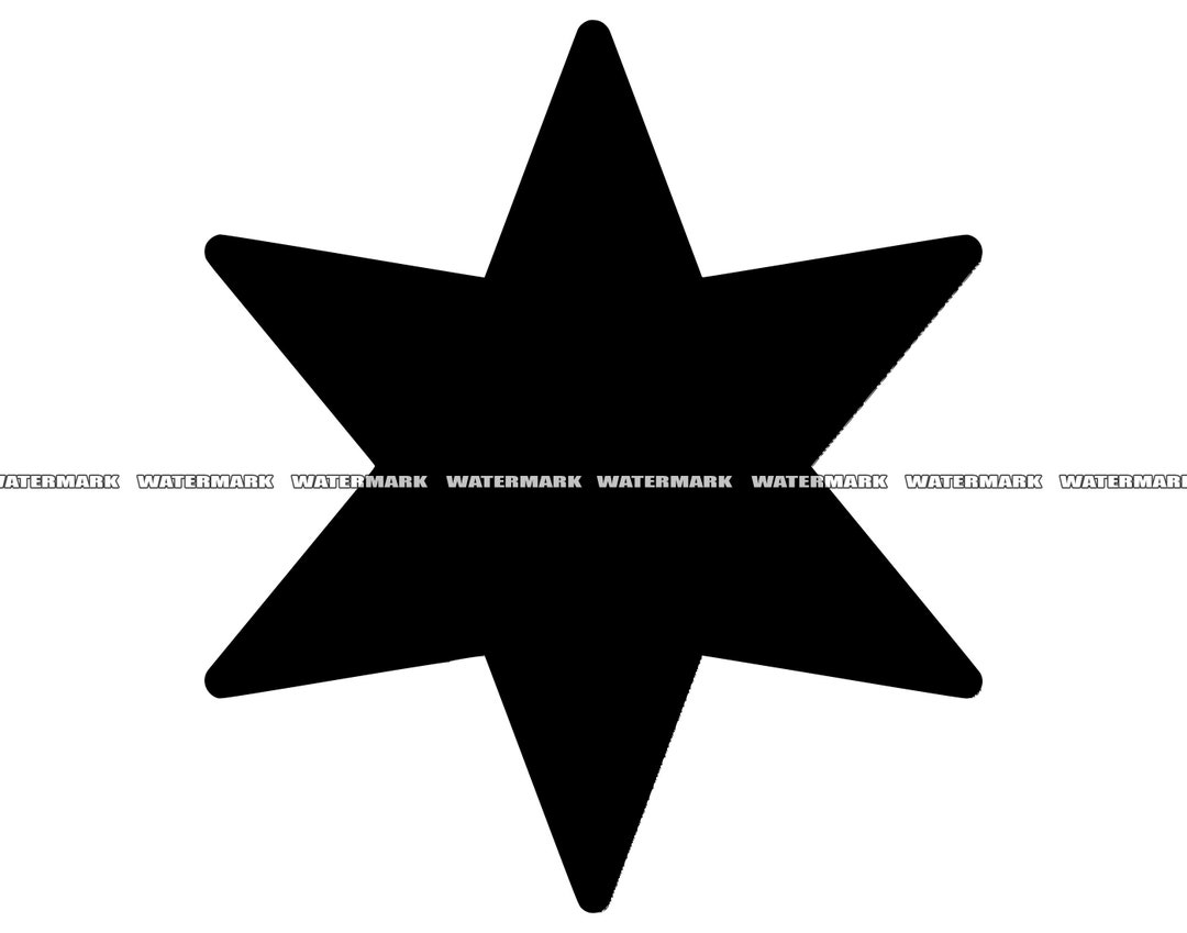 Six Pointed Star SVG, Six Pointed Star Cut File, Six Pointed Star DXF