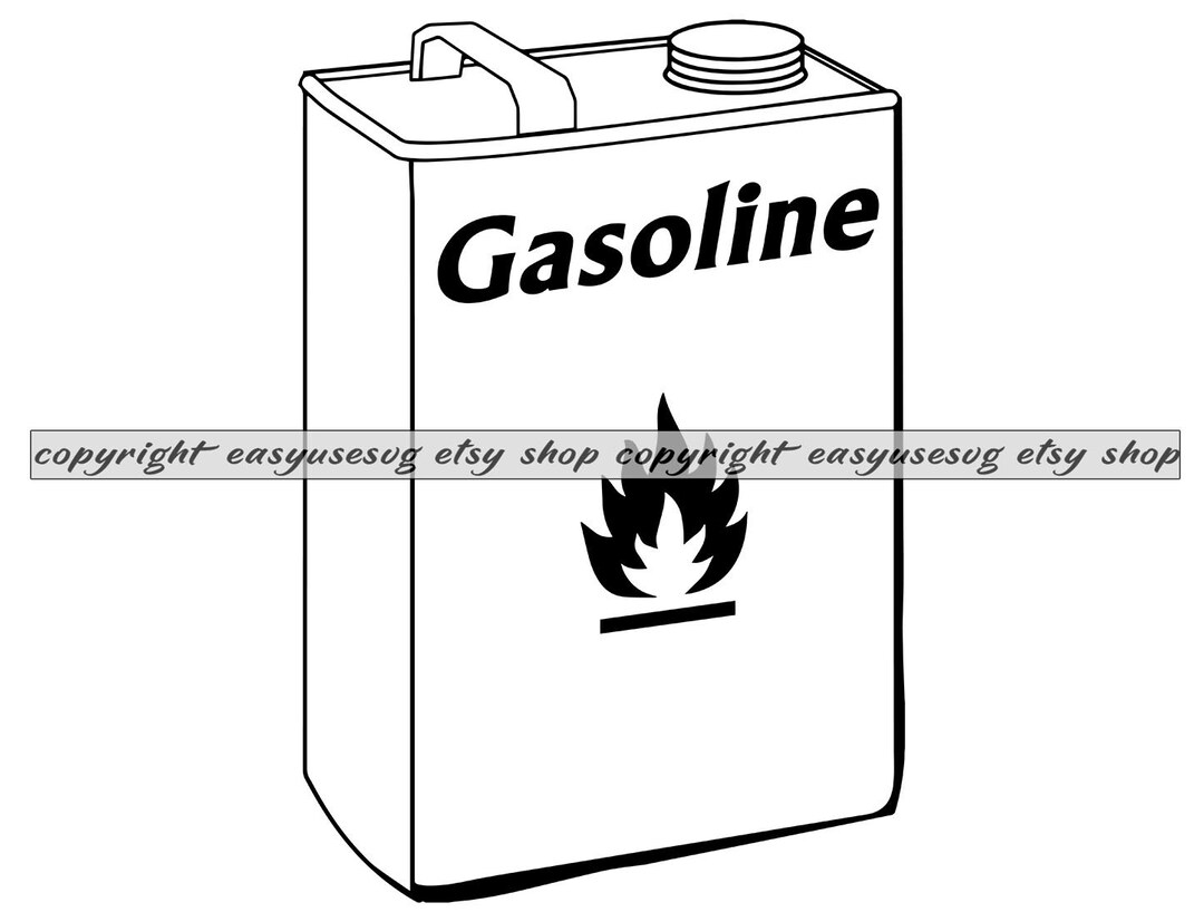 Fuel SVG Petroleum Svg Gasoline Svg Gas Can Svg Gas Can Etsy