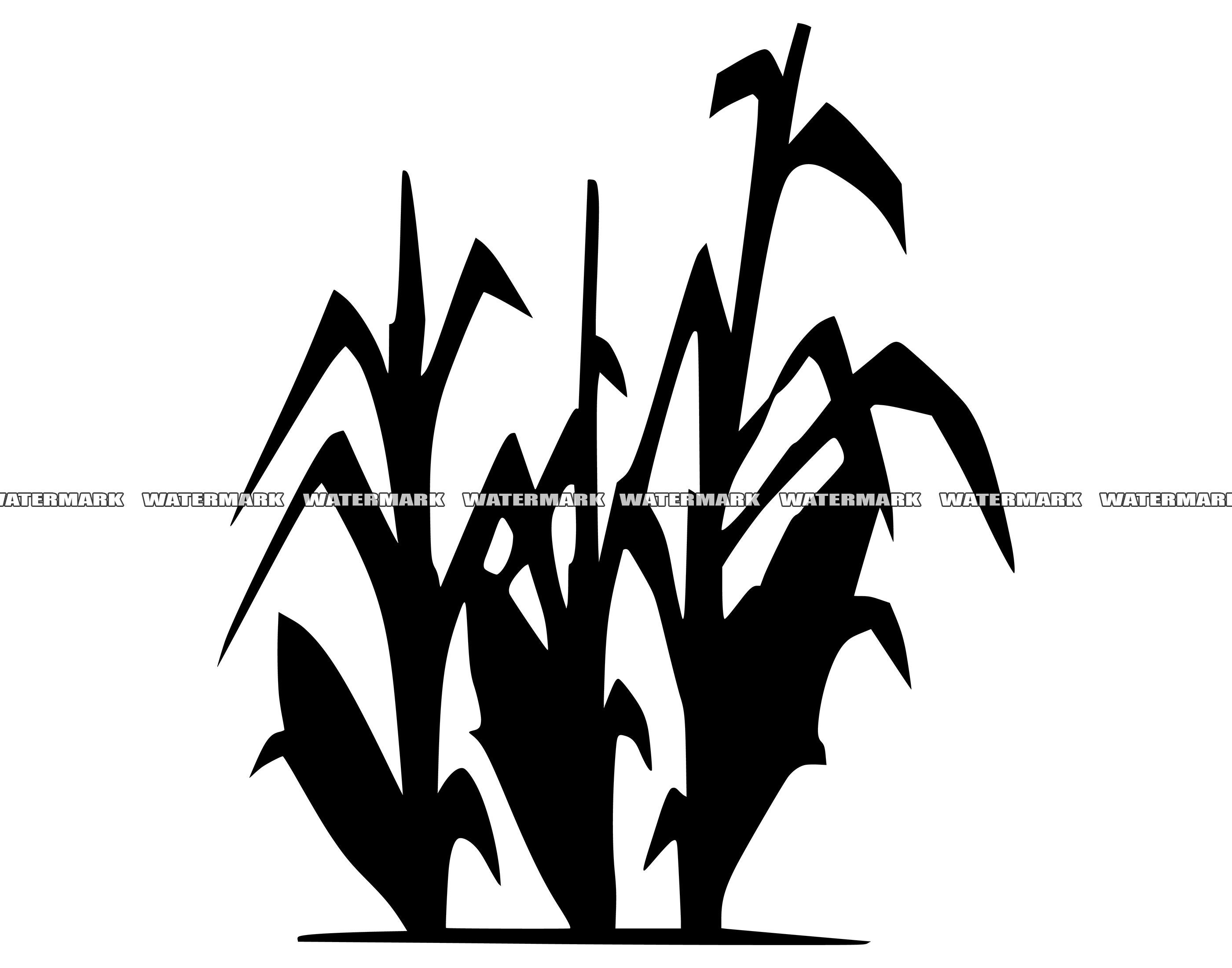 Corn Field SVG Corn Field Cut File Corn Field DXF Corn Etsy