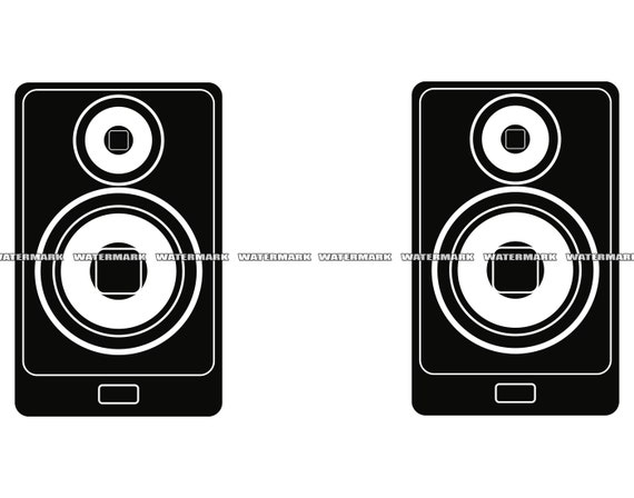 Loudspeaker Black And White Computer Speakers SUBWOOFER Cartoon  Focaljmlab Drawing Soundbar Black And White transparent background PNG  clipart  HiClipart