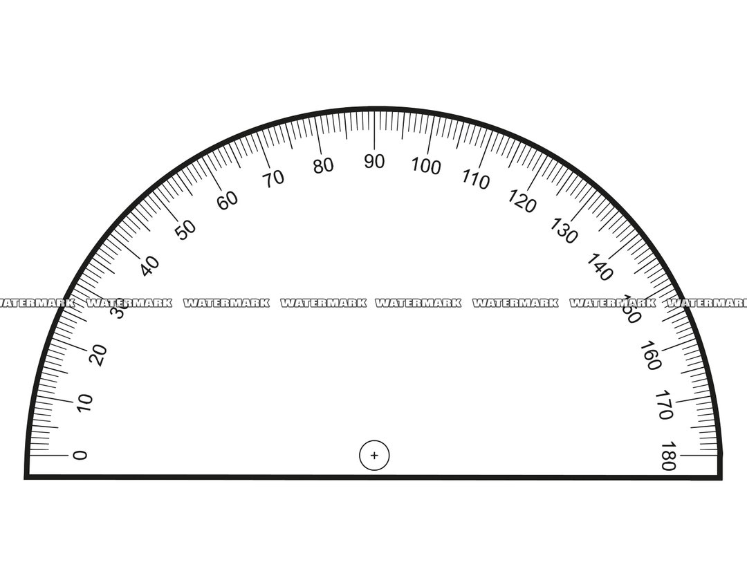 Protractor SVG Protractor Cut File Protractor DXF Etsy