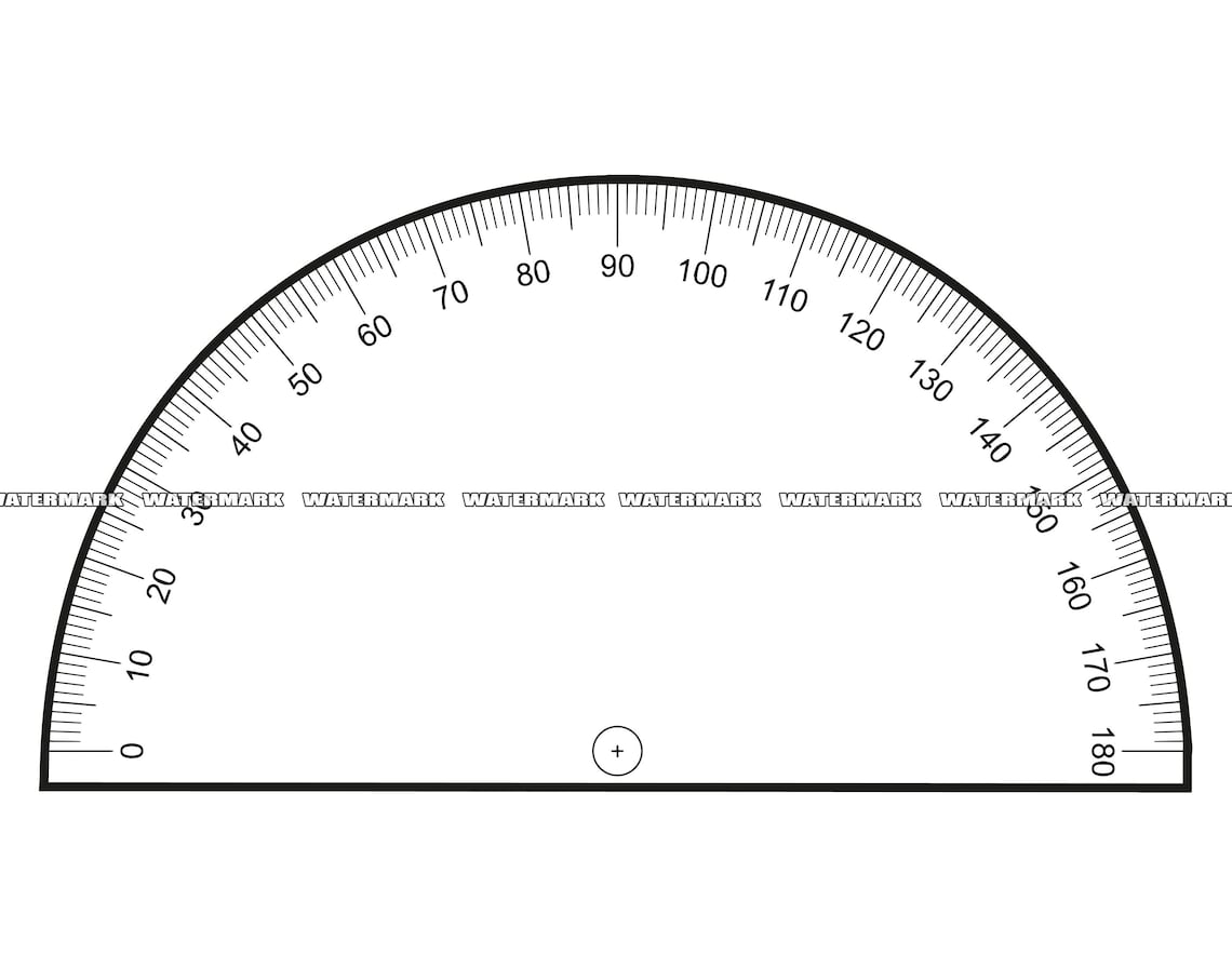 Protractor SVG Protractor Cut File Protractor DXF Etsy