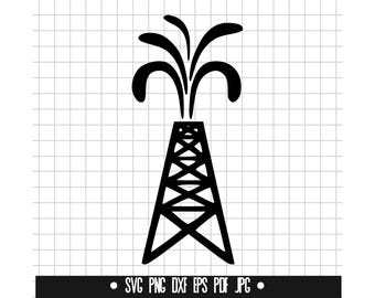 Oil derrick, Oil derrick SVG, Oil derrick SVG cut file, Oil derrick DXF, Oil derrick png, Oil derrick silhouette, Oil derrick clipart #3