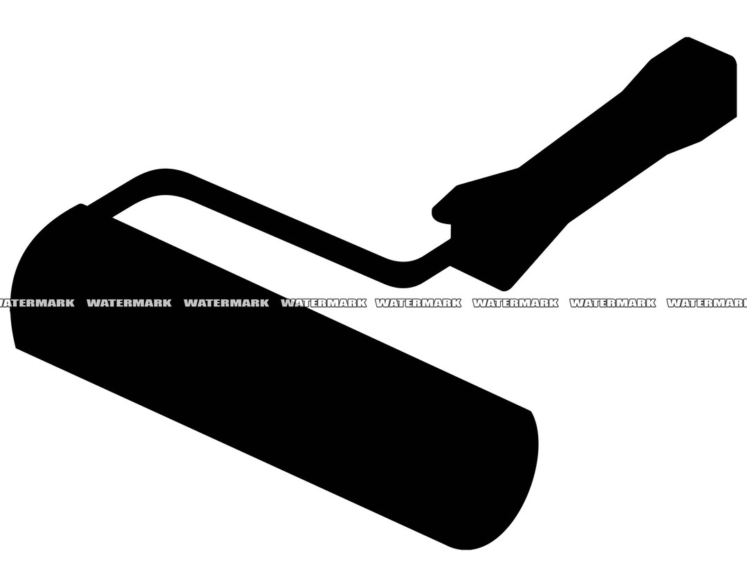 Paint Roller SVG 1 Paint Roller Cut File Paint Roller DXF Etsy