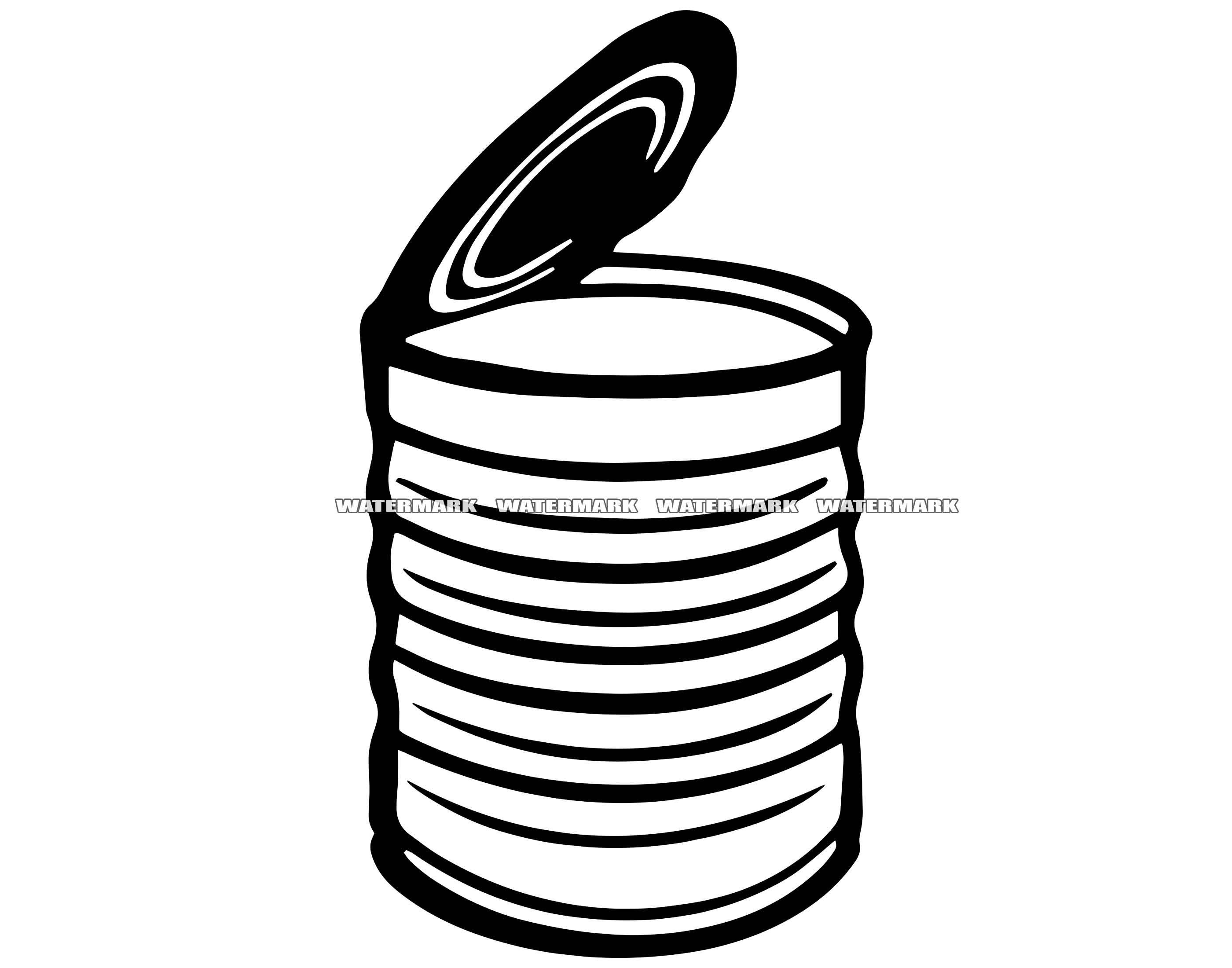 Tin Clipart Black And White | ubicaciondepersonas.cdmx.gob.mx