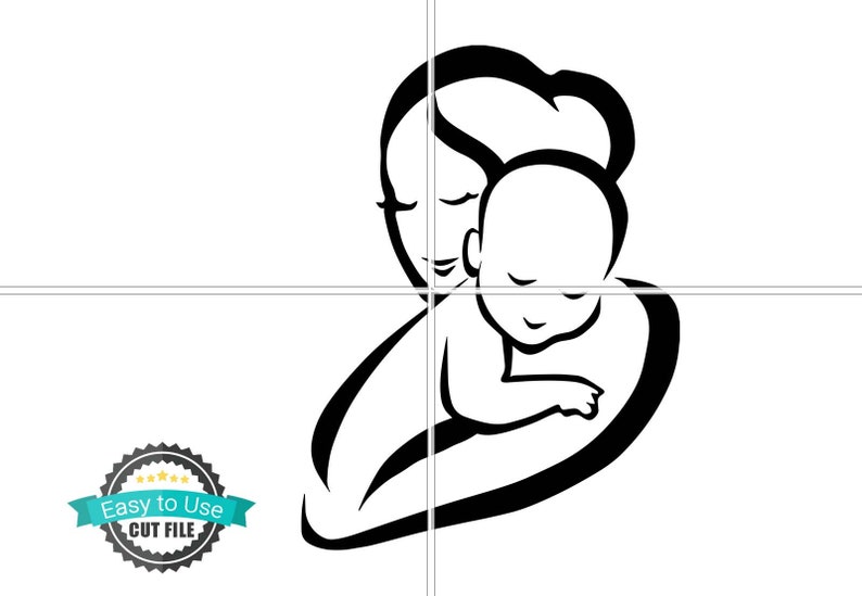 Free Free Mother Baby Svg