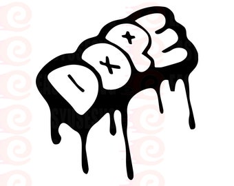 Dope Decal Car Sticker SVG Cut file, Dope SVG, Dope DXF, Dope Vector, Dope cut file #1