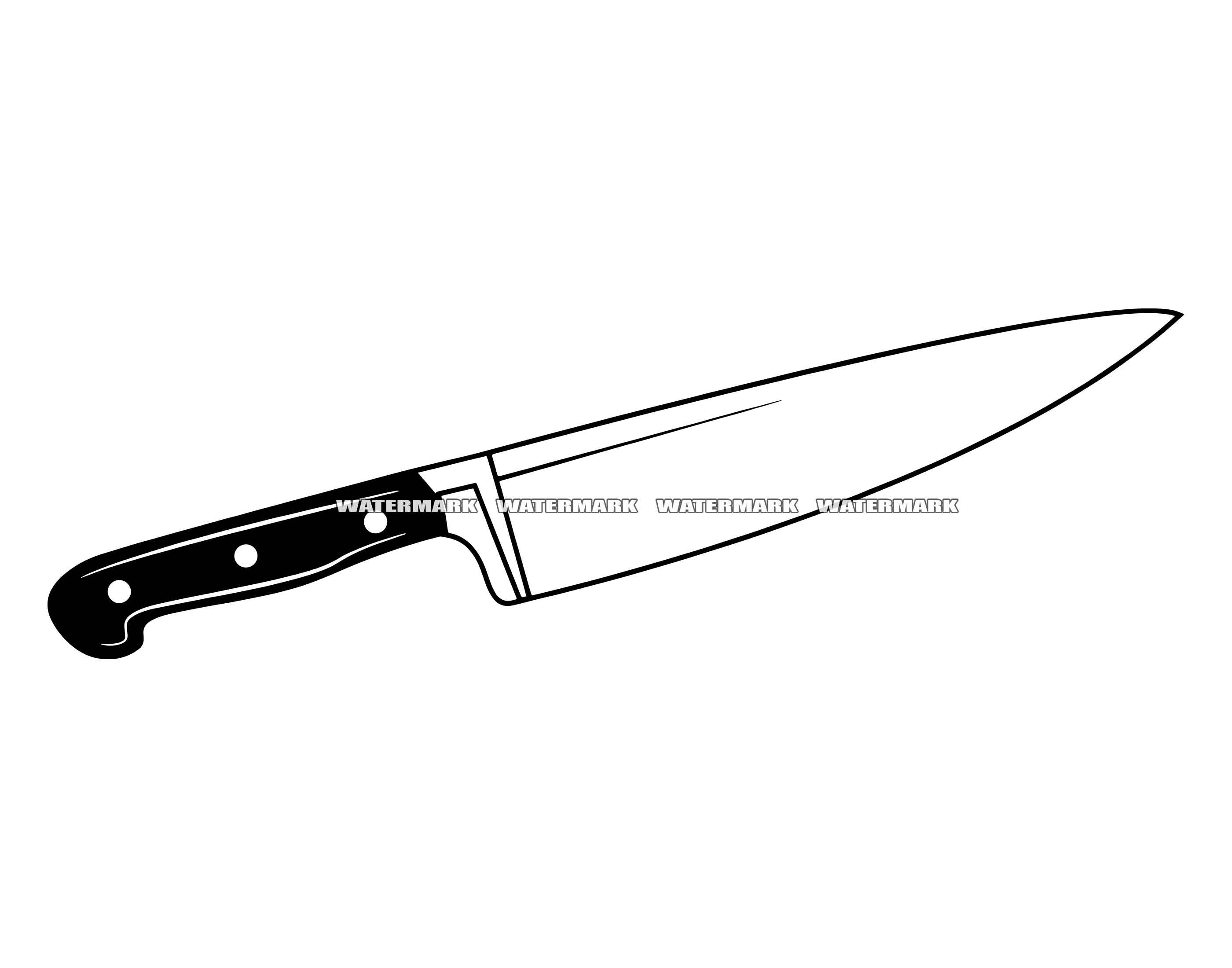 Knife SVG 3 Knife DXF Knife PNG Knife Clipart Knife Etsy
