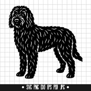 Labradoodle SVG, Labradoodle PNG, Labradoodle DXF, Silueta de Labradoodle, Archivo de corte de Labradoodle, Clipart de Labradoodle, Labradoodle