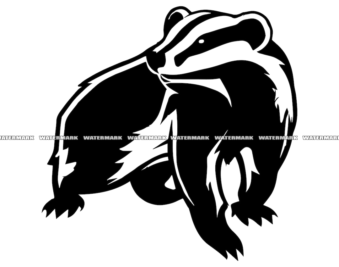 Badger SVG, 2, Badger Cut File, Badger DXF, Badger PNG, Badger Clipart