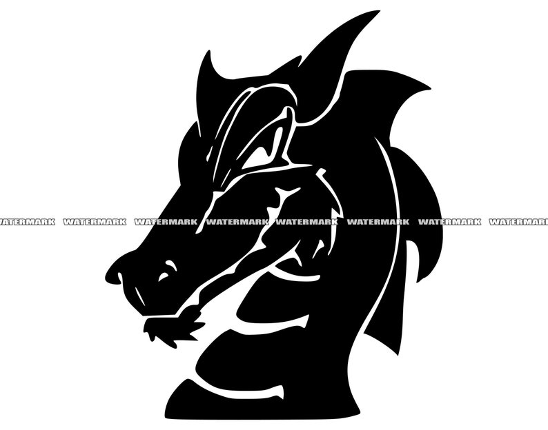 Dragonhead SVG Dragonhead Cut File Dragonhead DXF - Etsy
