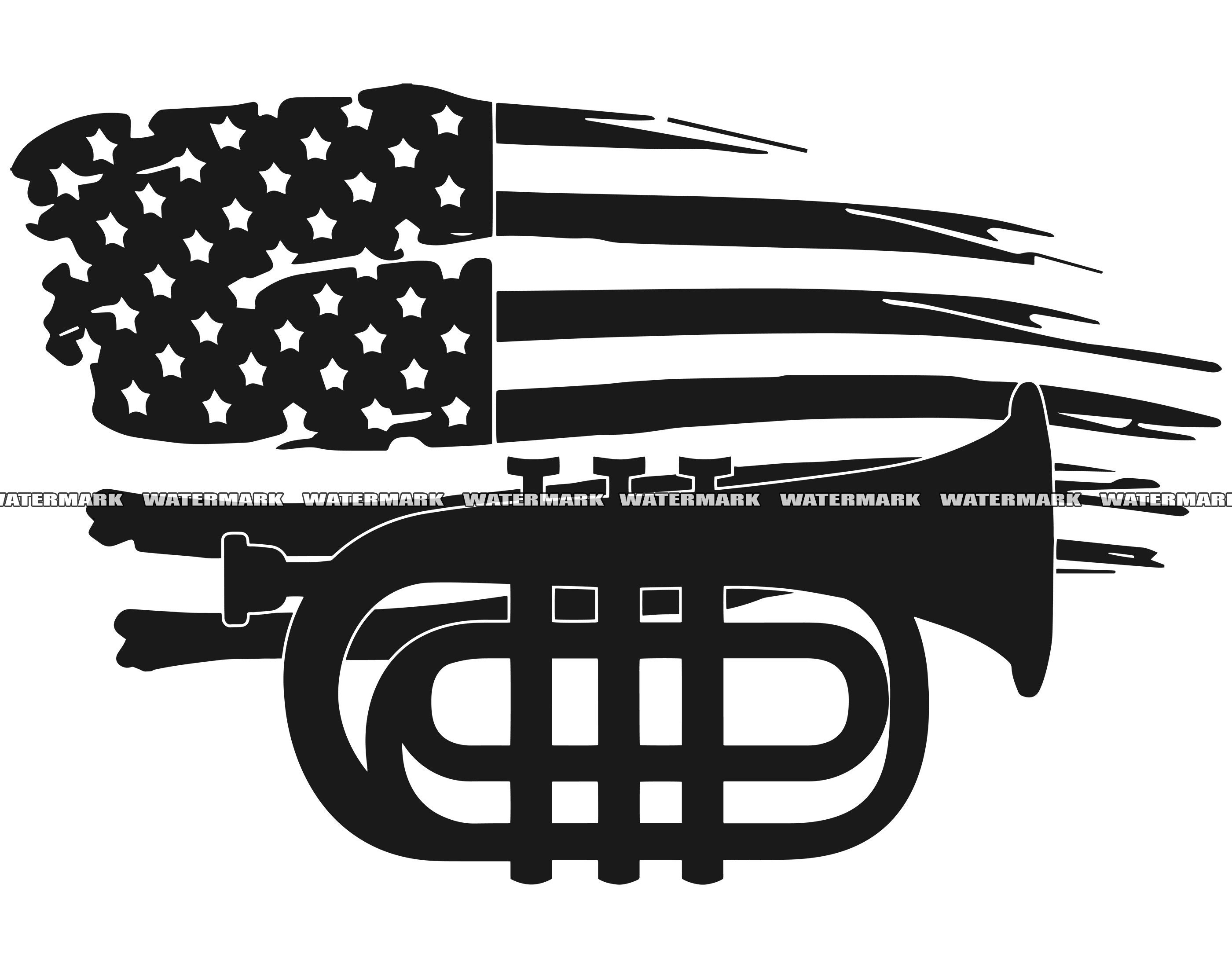 Mellophone Silhouette